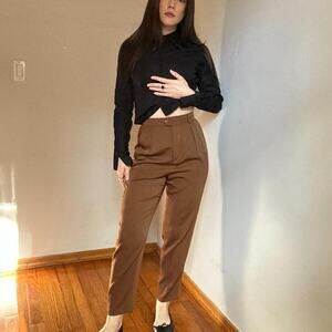 Vintage Escada by Margaretha Ley Chocolate Wool Trousers